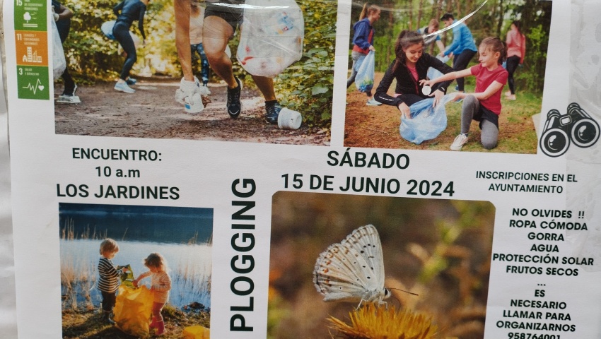 Jornada de Plogging el Sábado 15 de junio de 2024.