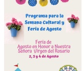 Semana Cultural y Feria de agosto en Honor a Nuestra Señora Virgen del Rosario 2024.