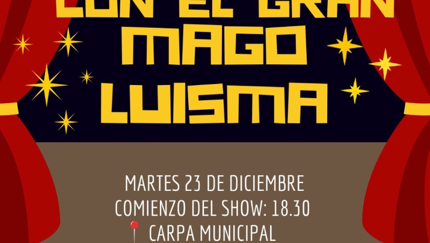 Tarde mágica con el Gran Mago Luisma.