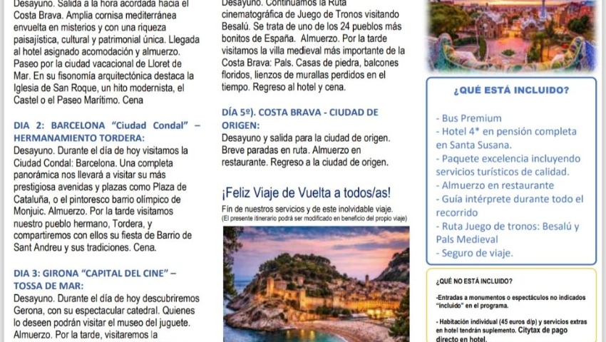 Viaje a Besalá y la Costa Brava.