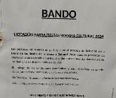 Licitación barra fiestas "Semana Cultural 2024".