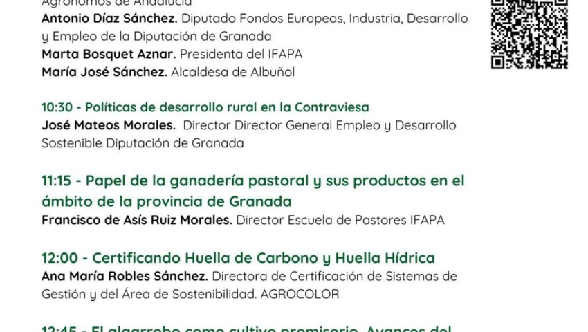 Jornada de Desarrollo Rural para la Contraviesa en el municipio de Albuñol