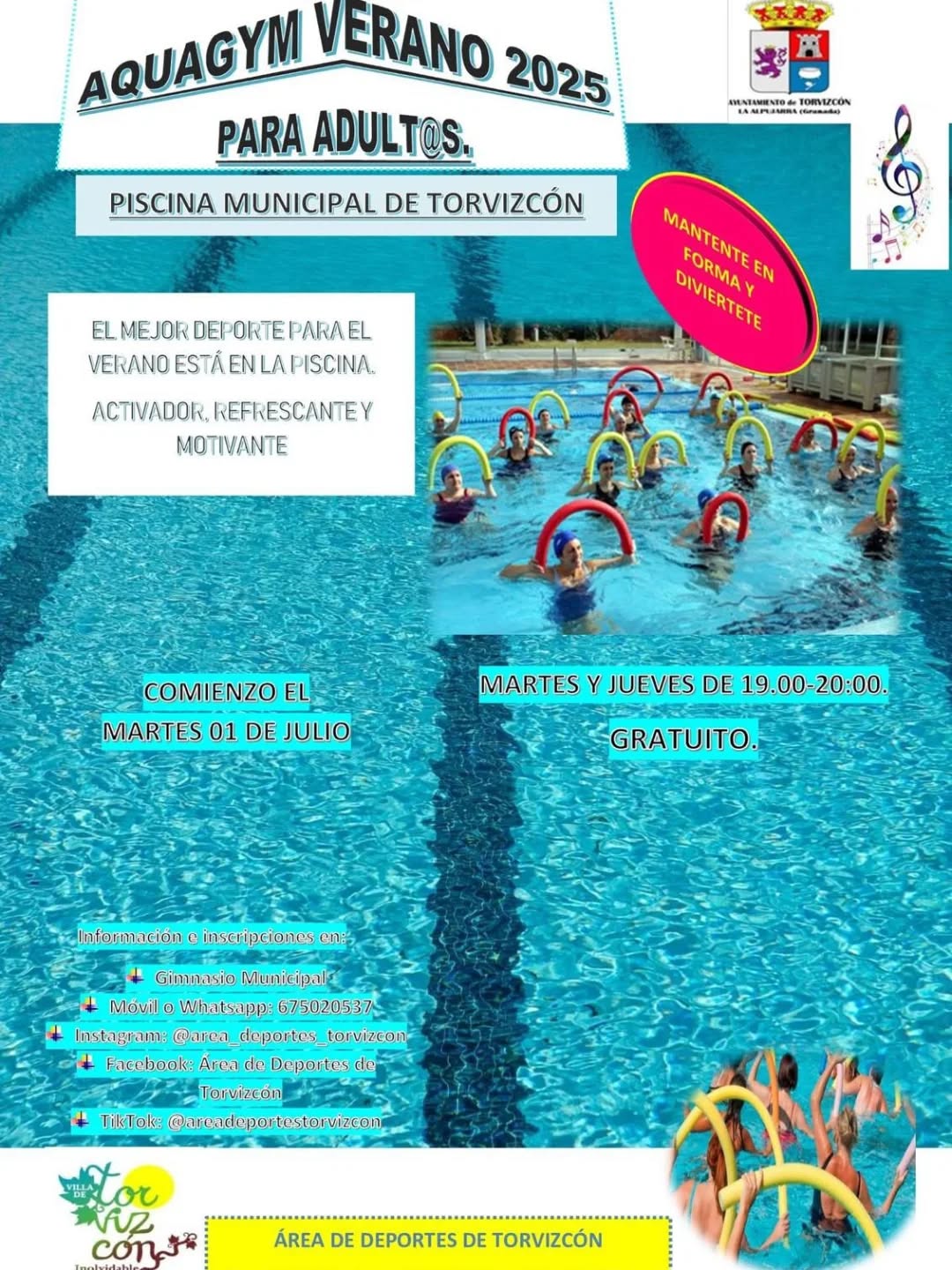 Aquagym para adultos.